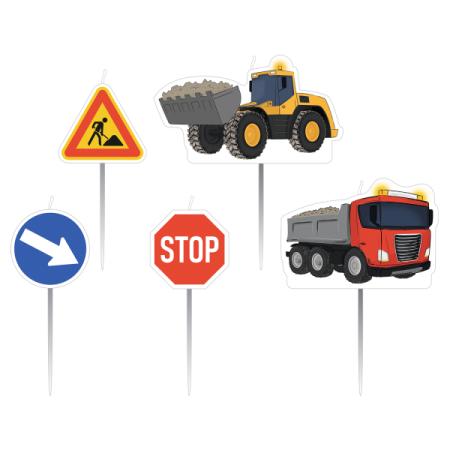 Construction Mini Kerzen auf der Baustelle